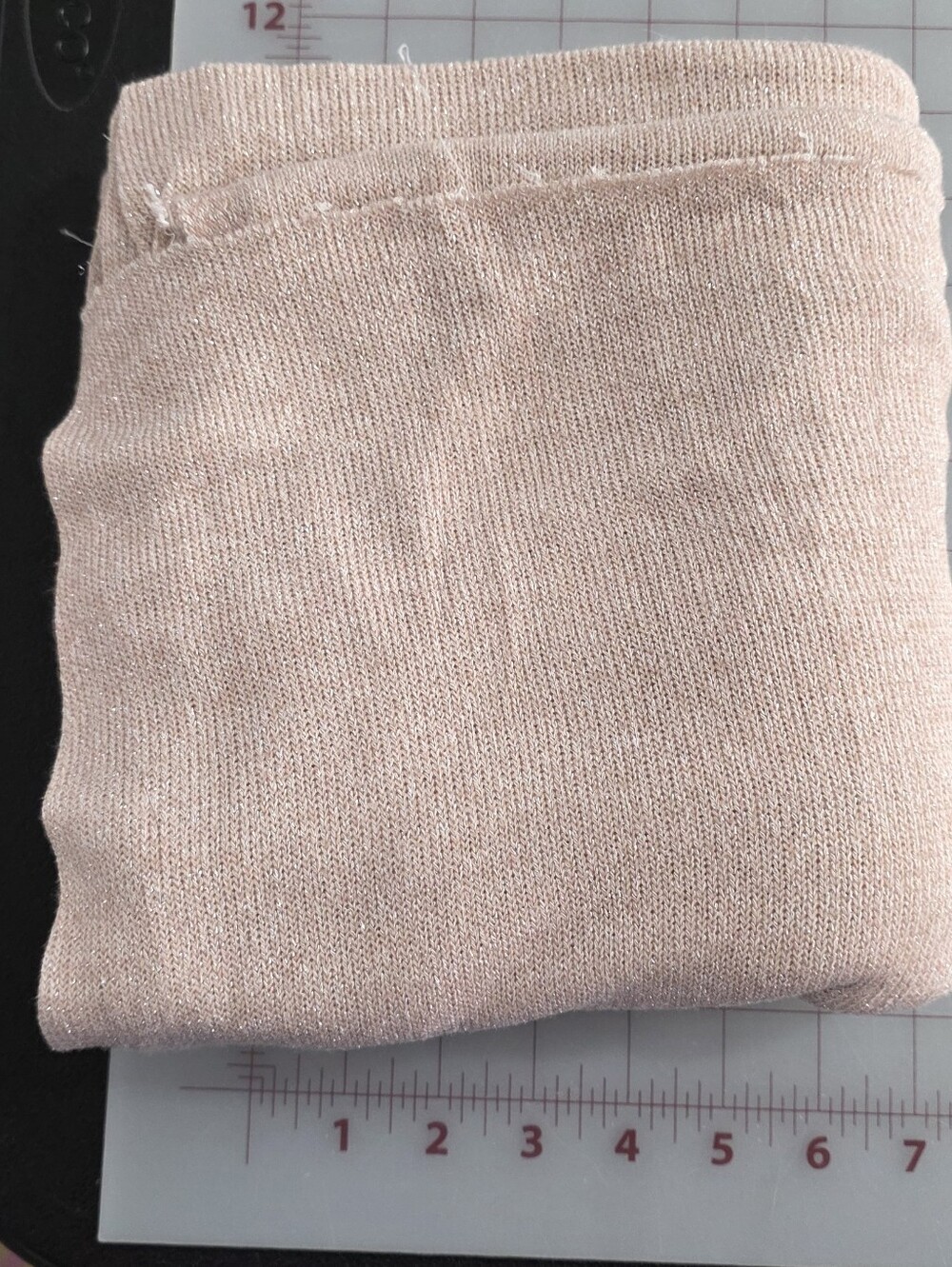Pink With Silver Lurex Sweater Knit